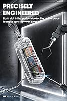 Vista 6 de Mumba 12 Game Card Case Holder for Nintendo Switch Game Cards, Portable and Exquisite Protective Hard Shell with 4 Layer Rotatable Holder for