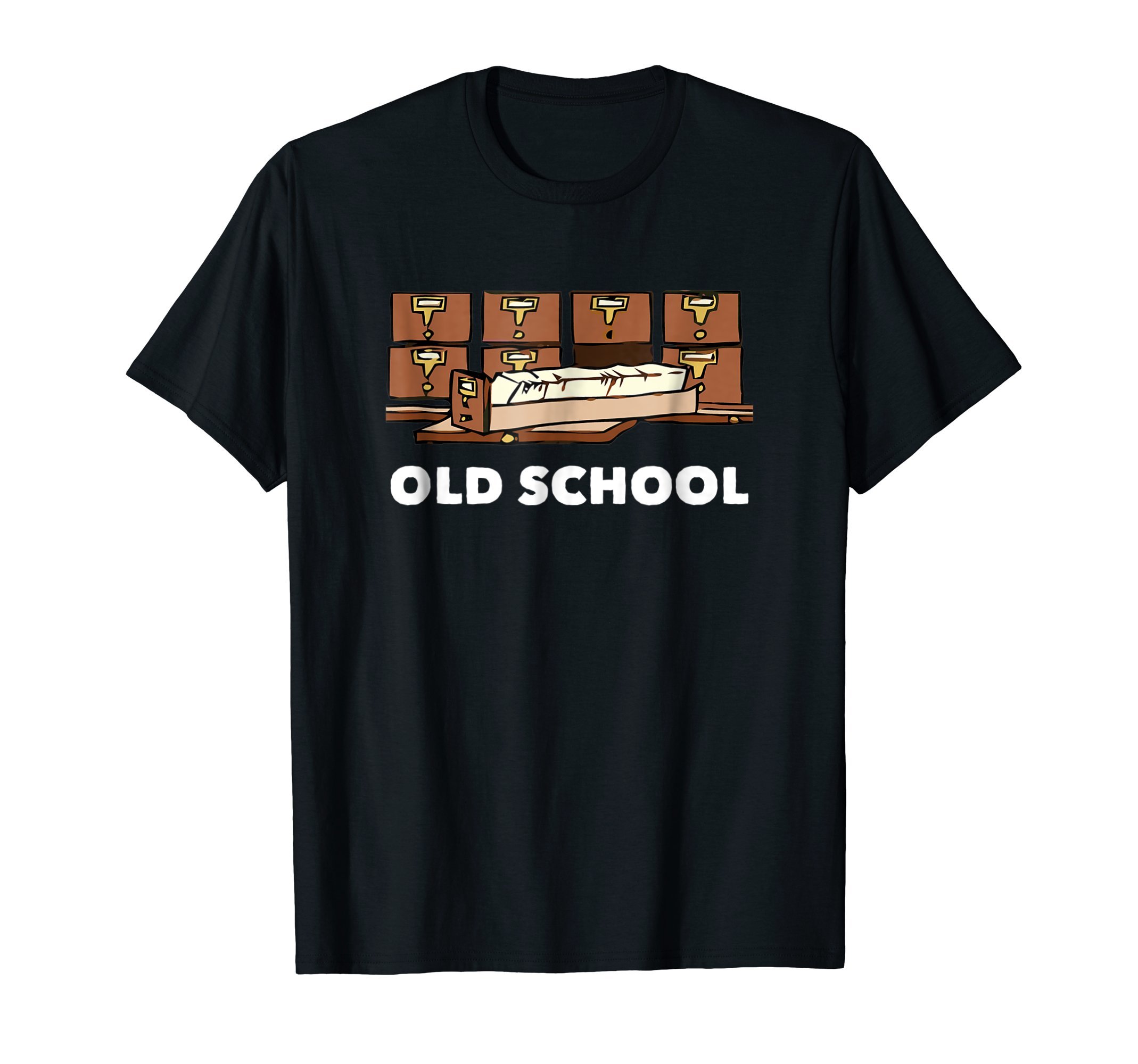 Card Catalog Old School Librarian Gift T-Shirt