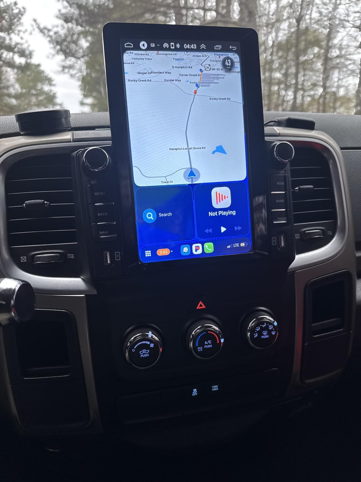 Loddery 9.7 inch Car Radio Stereo for Dodge Ram 1500 2500 3500 2013 2014 2015 2016 2017 2018, 2GB +32GB, with Wireless & Wired Carplay,Built-in GPS