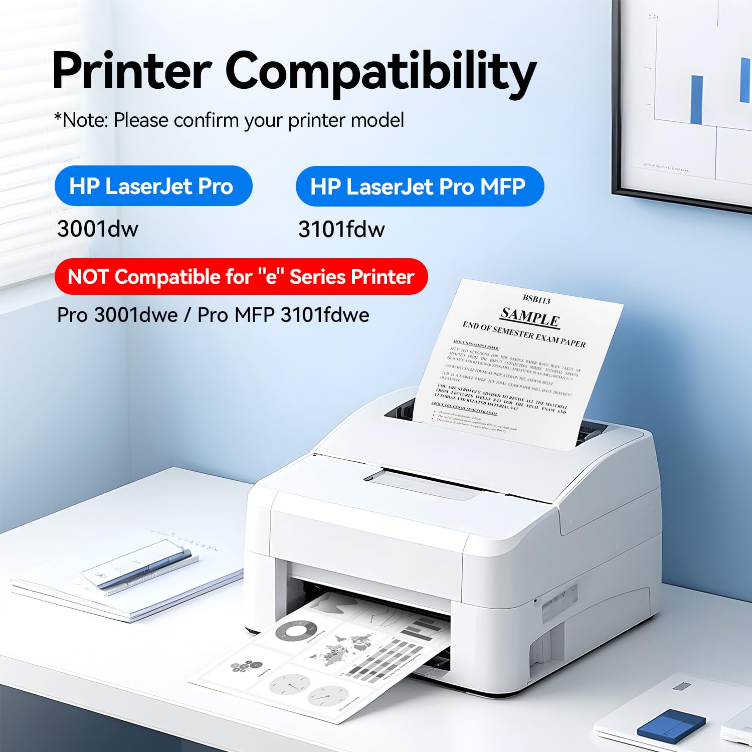 138X Toner Cartridges Black 2 Pack with Chip High Yield - Replacement for HP W1380A W1380X Toner Cateridge - Compatible with HP Laserjet Pro 3001dw 3001fdw MFP 3101fdw Printer Ink