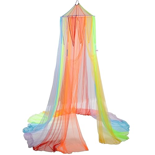 Constructive Playthings - KDK-94 Rainbow Retreat Canopy for Kids, Hanging