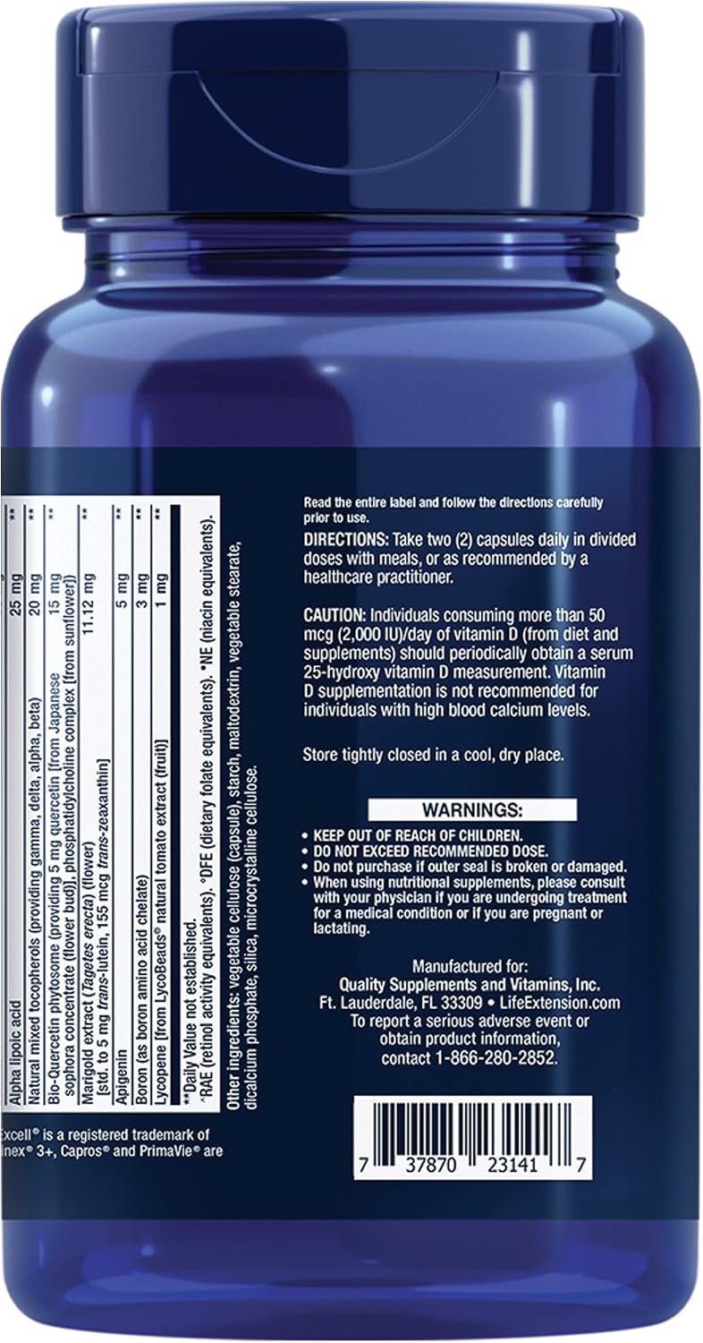 Life Extension Two-Per-Day Multivitamin, vitamins B, C, D, zinc, packed with over 25 vitamins, minerals & extracts, two-month supply, non-GMO, gluten-free