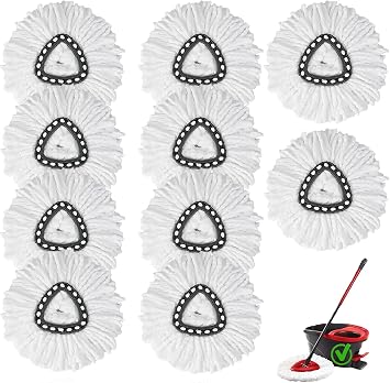 10PCS Mop Head Replacements,Compatible with Easywring Cedar 1-Tank System