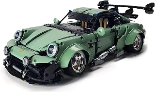 MACTANO Pr 966 Conjunto de blocos de construção de carro esportivo, modelo de carro de tijolos de brinquedo em escala 1:8, modelo de carro retrô para criança e adulto