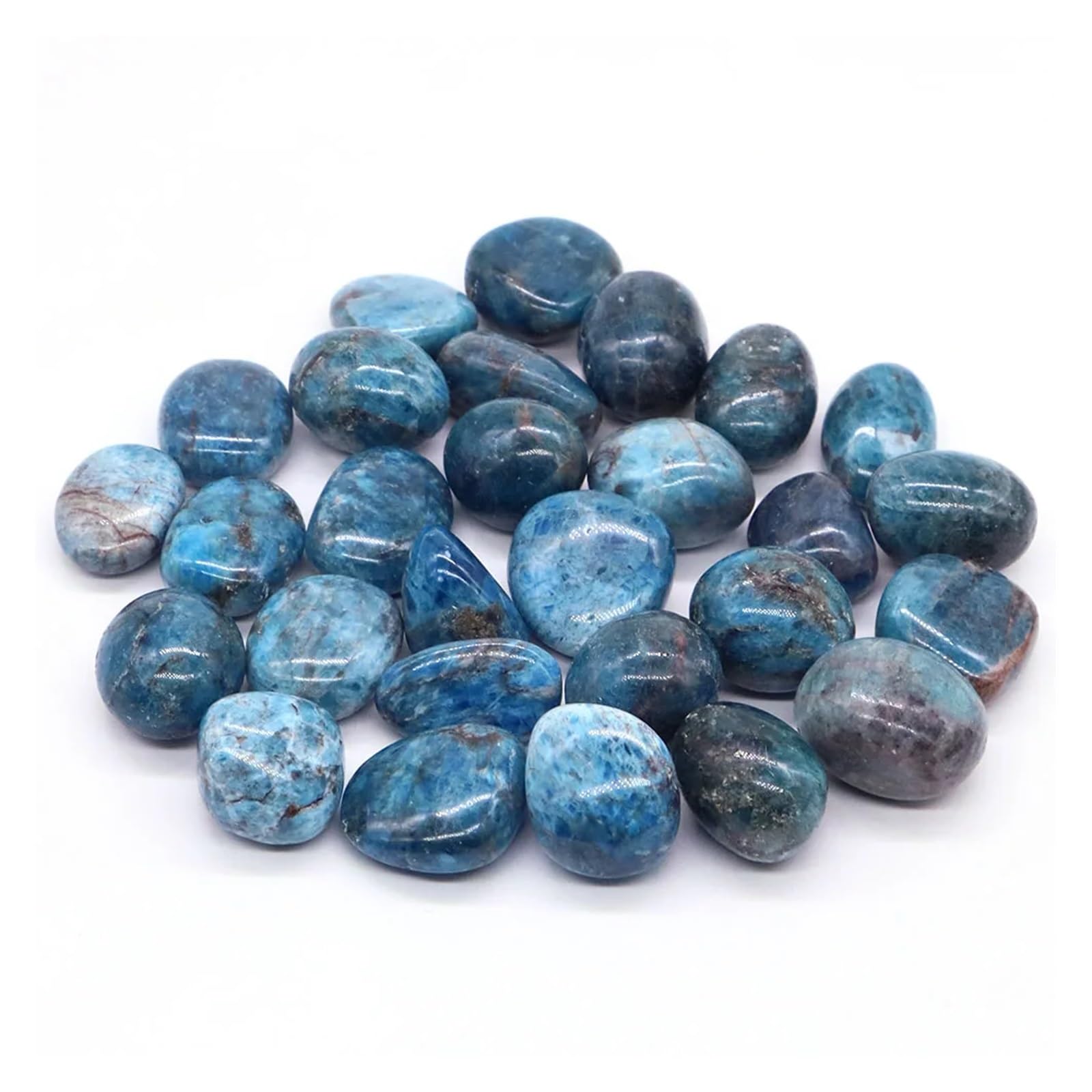 Substrat Naturel en Quartz pour Aquarium, Gravier d'aquarium, Pierre roulée, Moroxite, 20-30mm, décoration for la Maison(200g)