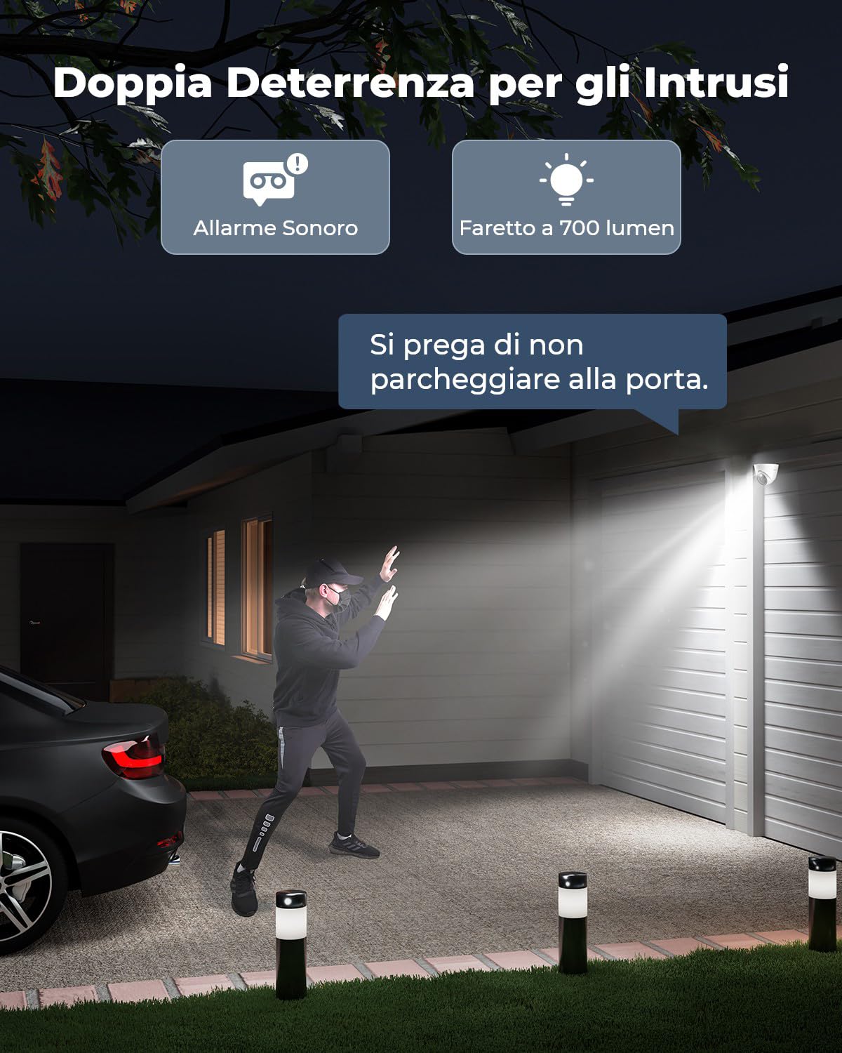 Reolink PoE 12MP Telecamera Esterno, Rilevamento di Uomo/Veicolo/Animale, Visione Notturna a Colori, Audio Bidirezionale, Avvisi Intelligenti, Time-Lapse, Slot per Scheda microSD, RLC-1224A