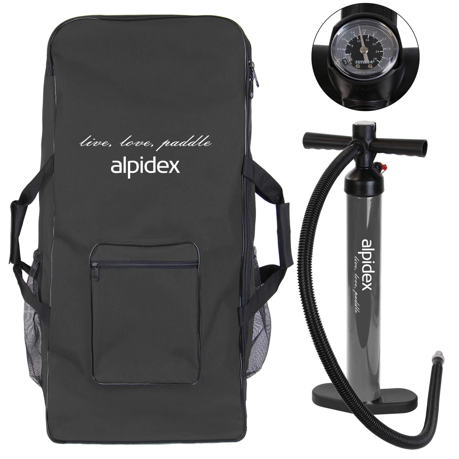 ALPIDEX Stand Up Paddle Gonfiabile 305 x 76 x 15 cm ISUP Portata Massima 150 kg Tavola SUP Leggero Stabile Set Completo