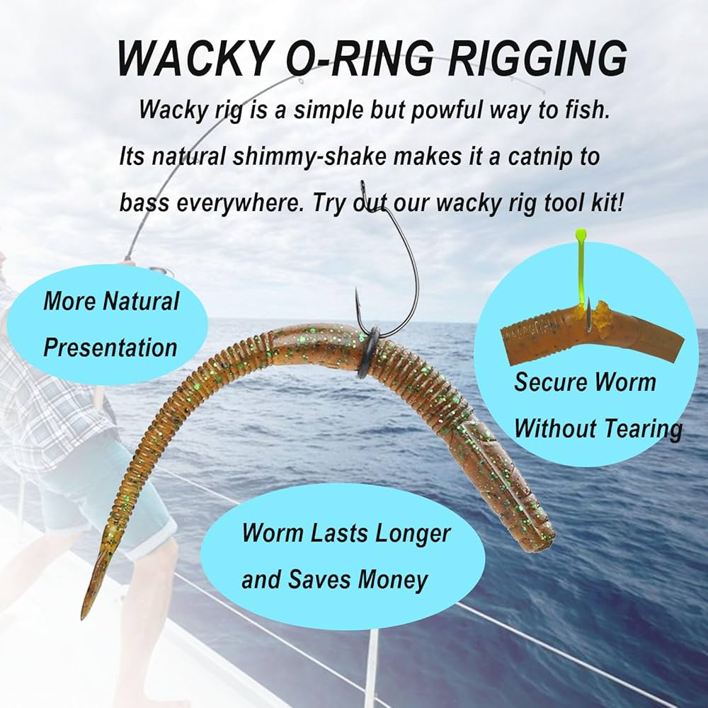 ワーム シンプルリング Amazon.co.jp: OXDFNZU ワッキーワーム Oリング 300個 ワッキー