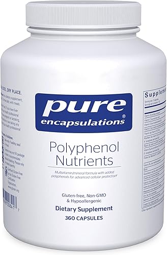 Miniatura 1 de Pure Encapsulations Nutrientes de polifenol  Fórmula multivitamínicamineral hipoalergénica densa en nutrientes  360 cápsulas