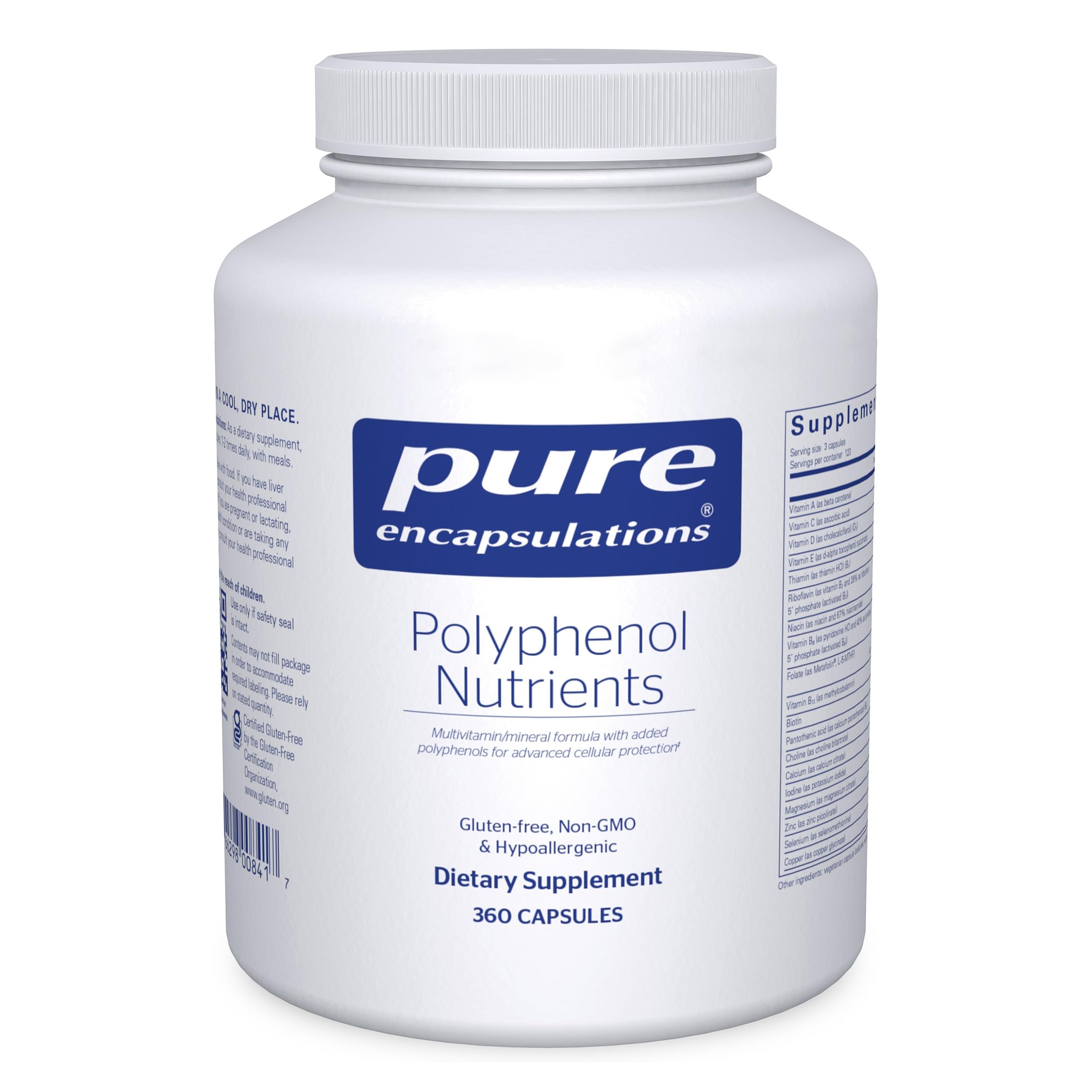 Pure Encapsulations Polyphenol Nutrients, 360 Capsules 360 Count (Pack of 1)