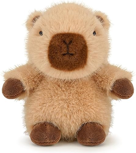 Capybara - Peluche suave y lindo de 6 pulgadas, almohada de peluche Capybara, regalo de cumpleaños, Navidad, día de San Valentín, para niños y novia