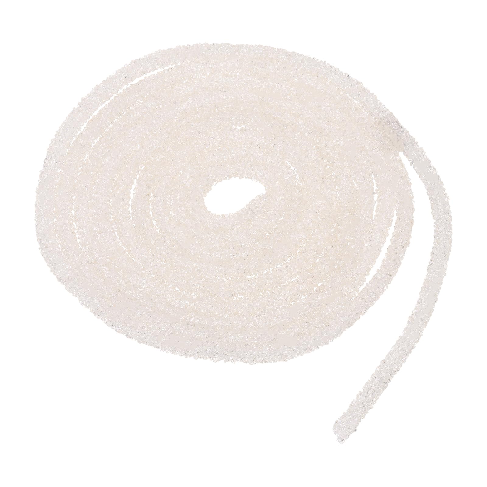 sourcing map 5 Yard 6mm 0.24 inch Glitter Sequins Rope Sequins Rhinestone Tube Cord for DIY Wedding Dresses Costume Clothing Shoes Jewelry Accessory Clear White — view 274