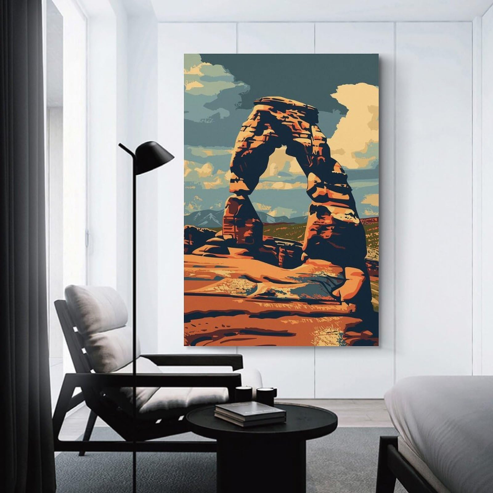 Junmoney Arches National Park Wall Decor Canvas Print, 20x30inch(50x75cm), for Home Lounge, Bedroom Or Reading Nook, Decorative Artwork for Empty Walls
