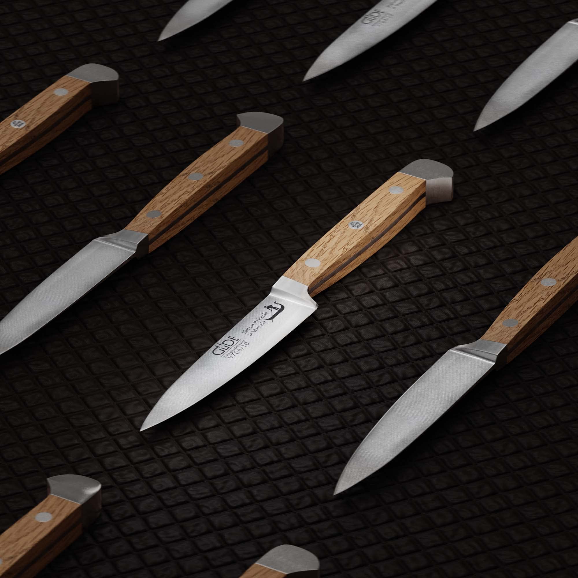 Güde, coltello da spelucchino ALPHA, lunghezza lama: 10 cm, in legno Briccole di Venezia, V764/10, forgiato – Solingen, coltello multiuso – affilato – durevole – di alta qualità
