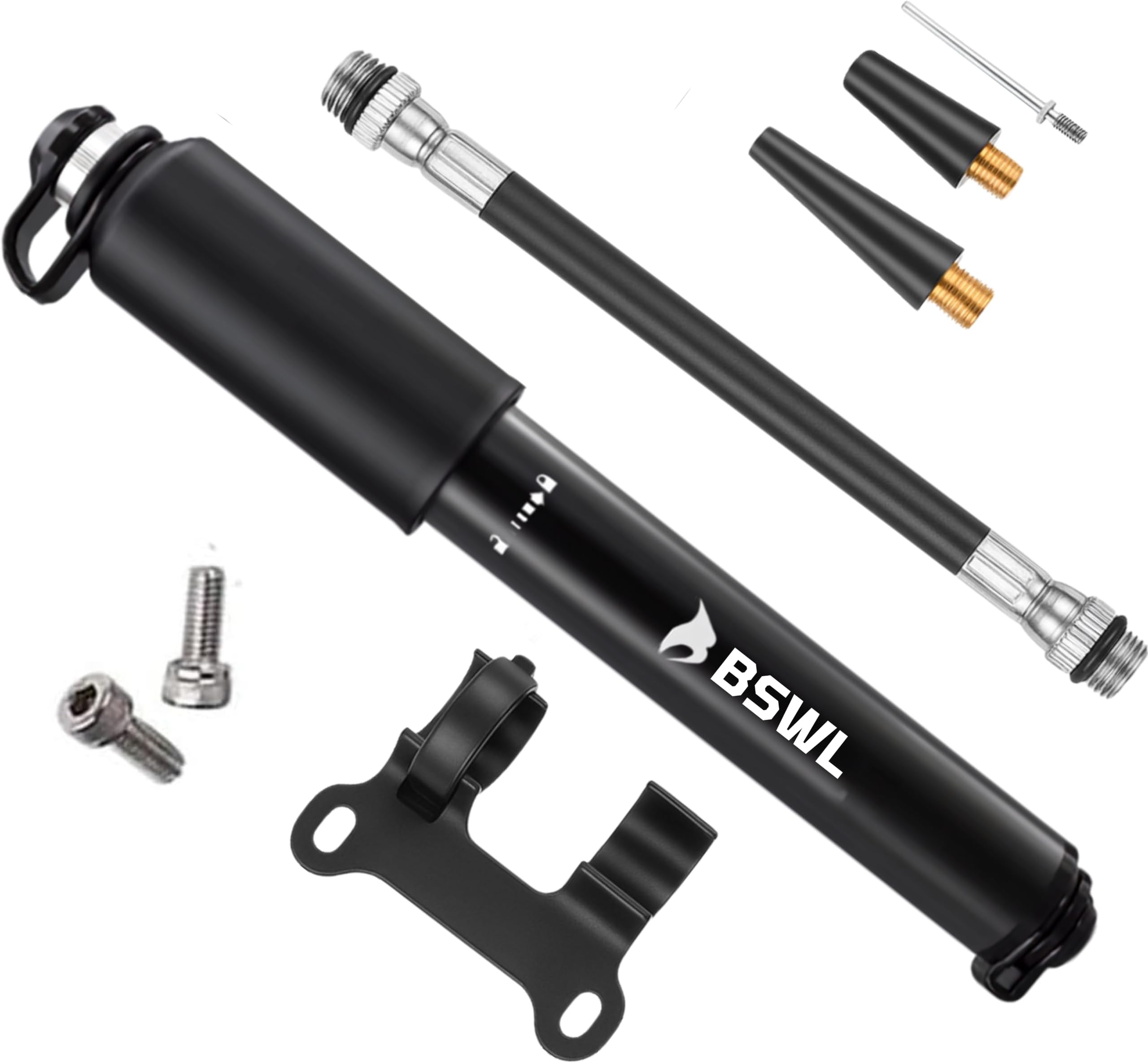Mini Bike Pump, Portable Bicycle Pump with Needle, Bike Tyre & Football Pump