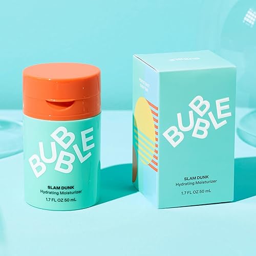 Miniatura 3 de Bubble Skincare Slam Dunk Crema facial hidratante para piel seca, con vitamina E + jugo de aloe vera para una tez brillante, cuidado de la piel con