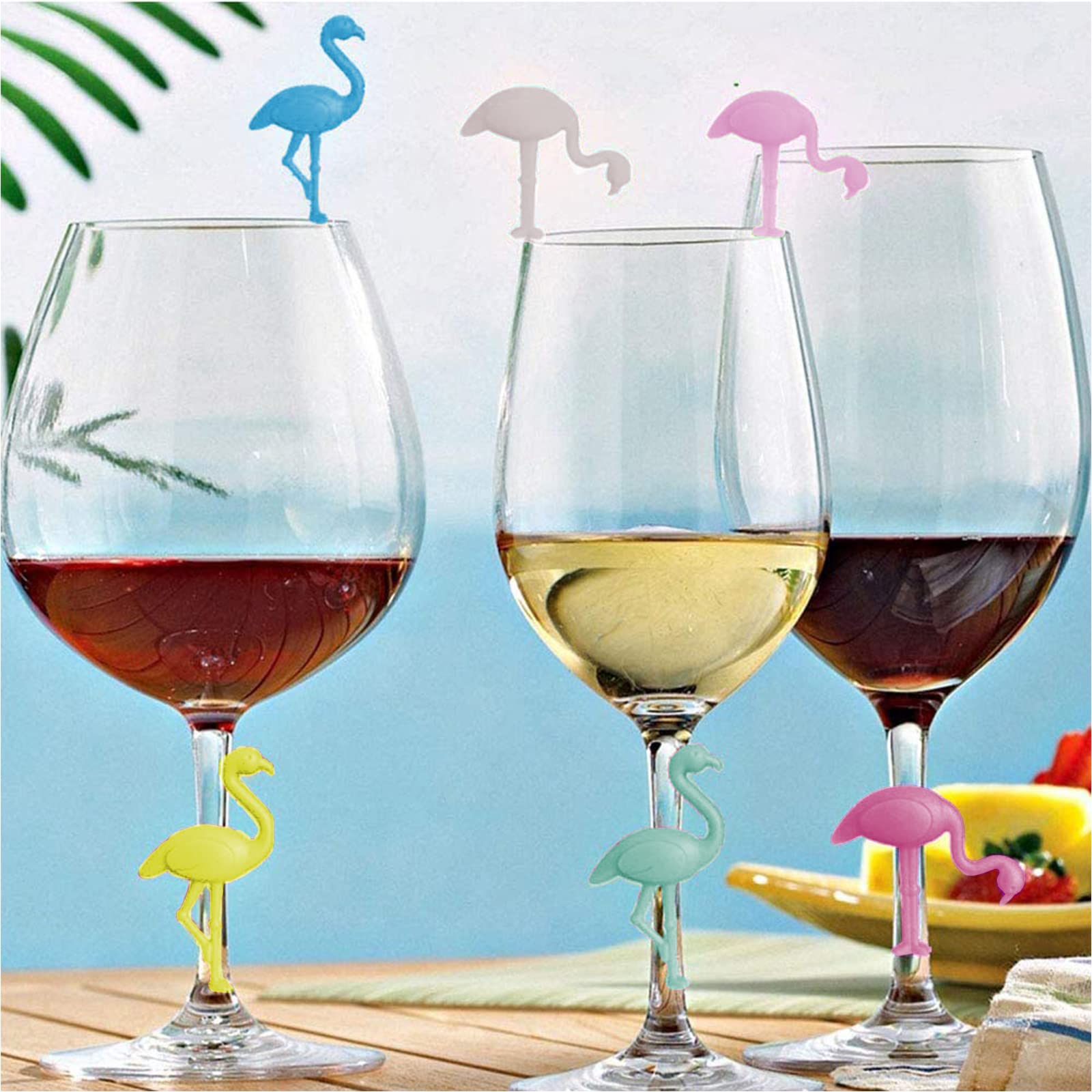 Luvadeyo Lot De 34 Breloques En Verre à Vin