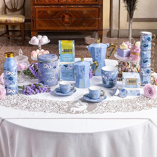 Miniatura 4 de Bialetti Moka Express Bridgerton icónica cafetera espresso para estufa - Licencia oficial de Netflix, 3 tazas (4.3 oz.), Aluminio