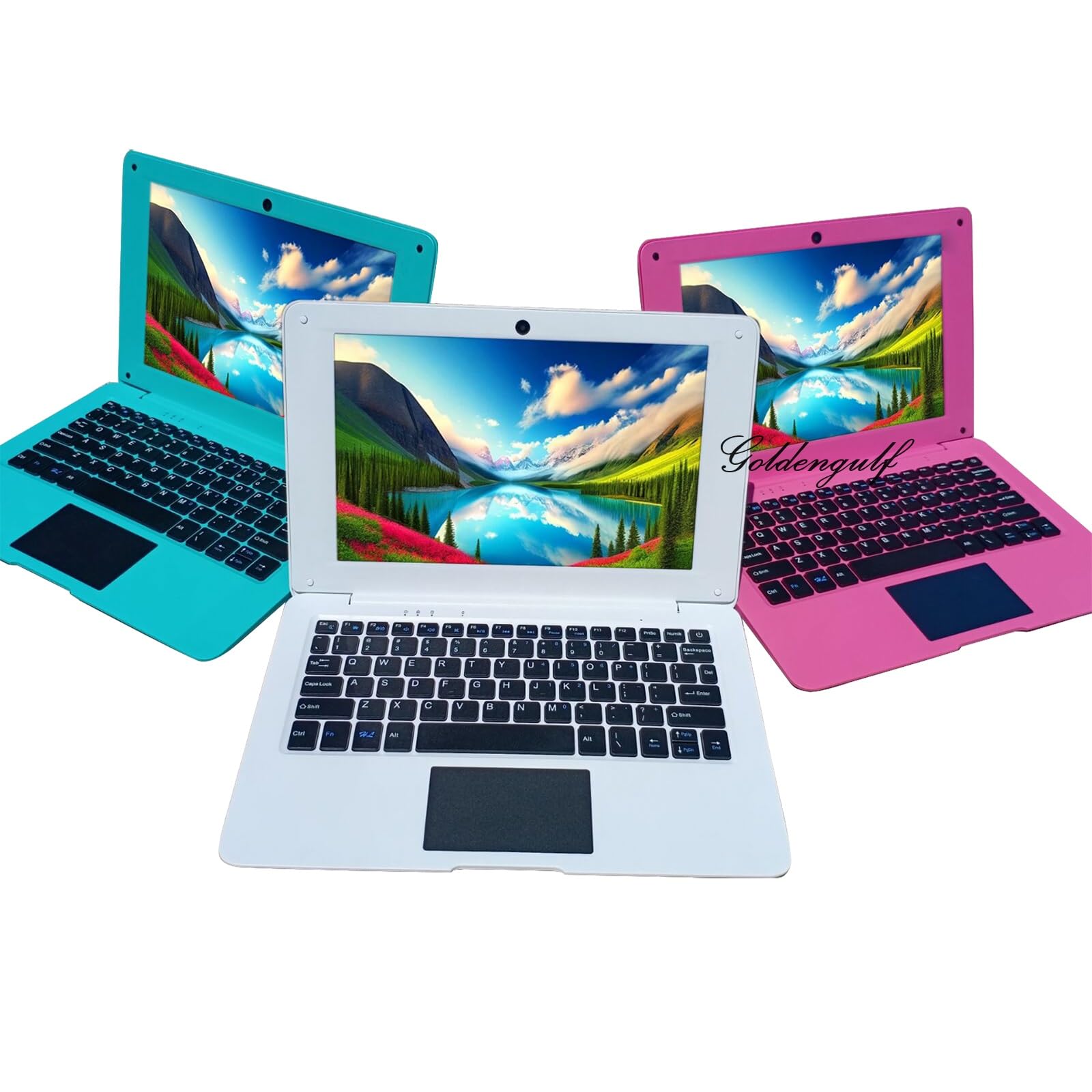 Laptop Computer Mini 10 Inch Quad Core Powered by Android 12 Netbook 64GB Small Computer with WiFi Webcam Bluetooth,Charger Mouse Included,Suitable