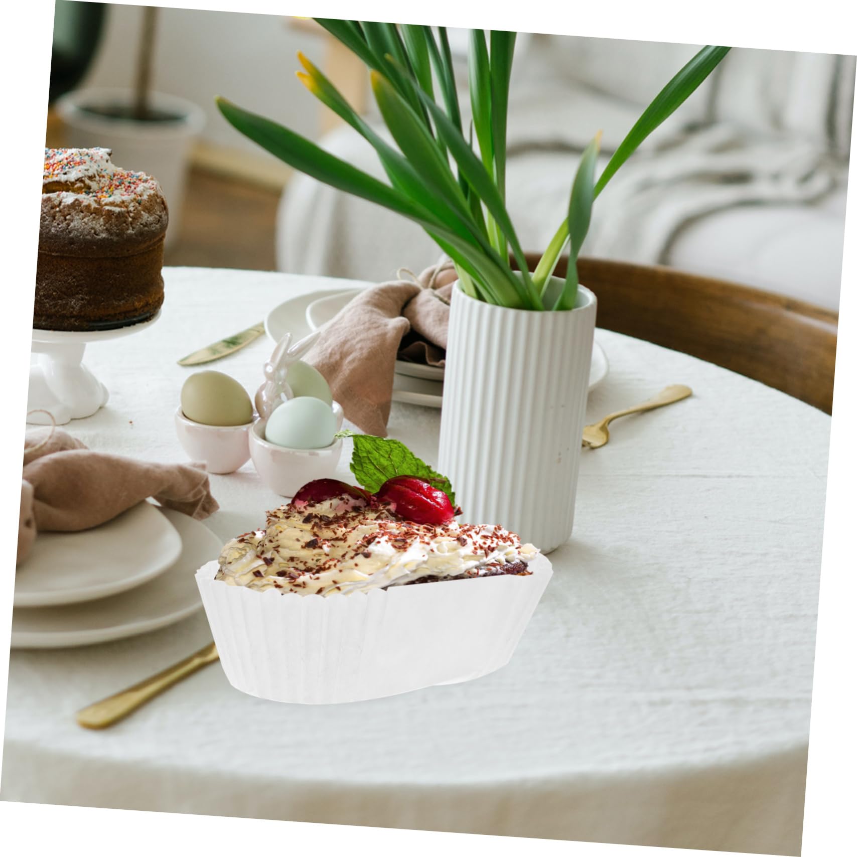 Alipis 4 Pièces Tasses à Gâteau Papier Résistantes à Haute Température pour Muffins Cupcakes Décorations