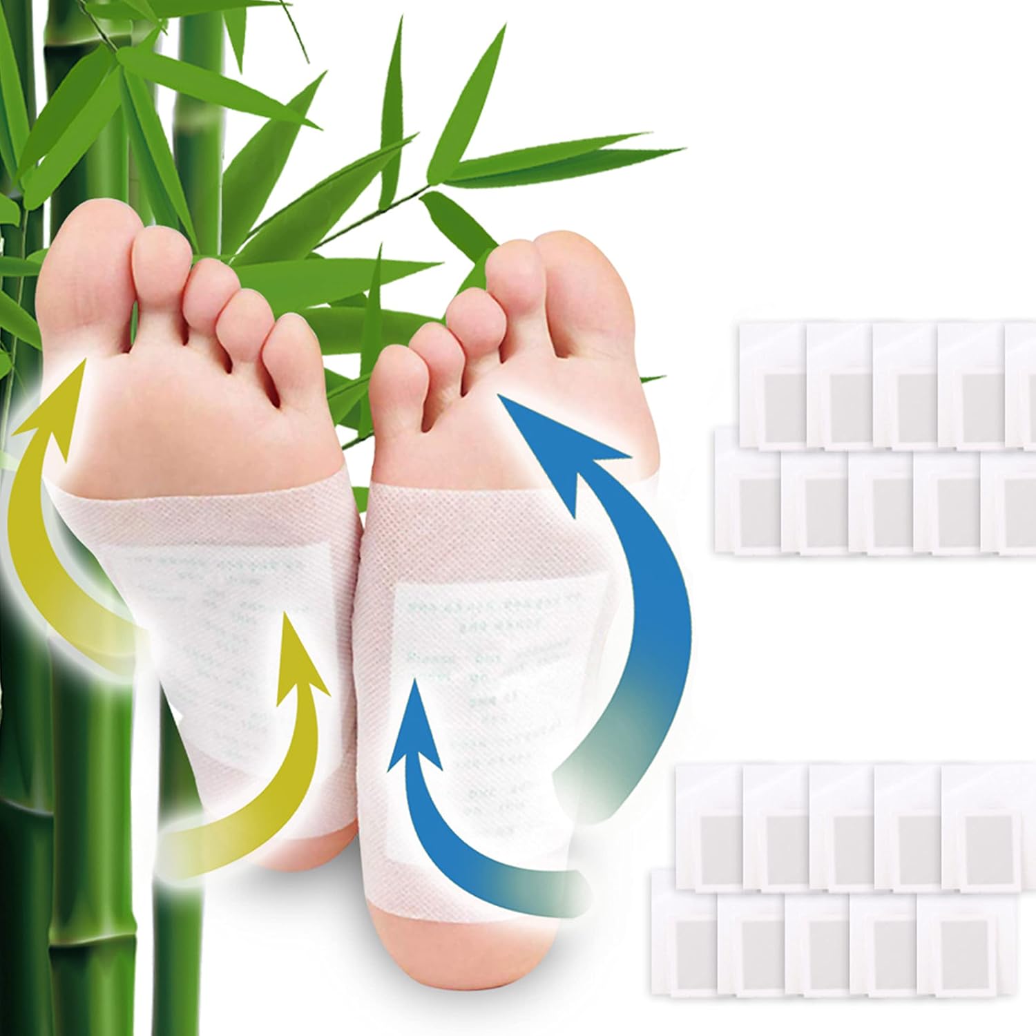 20 Pcs Detox Foot Patches to Remove Toxins Stress Relief Deep Sleep