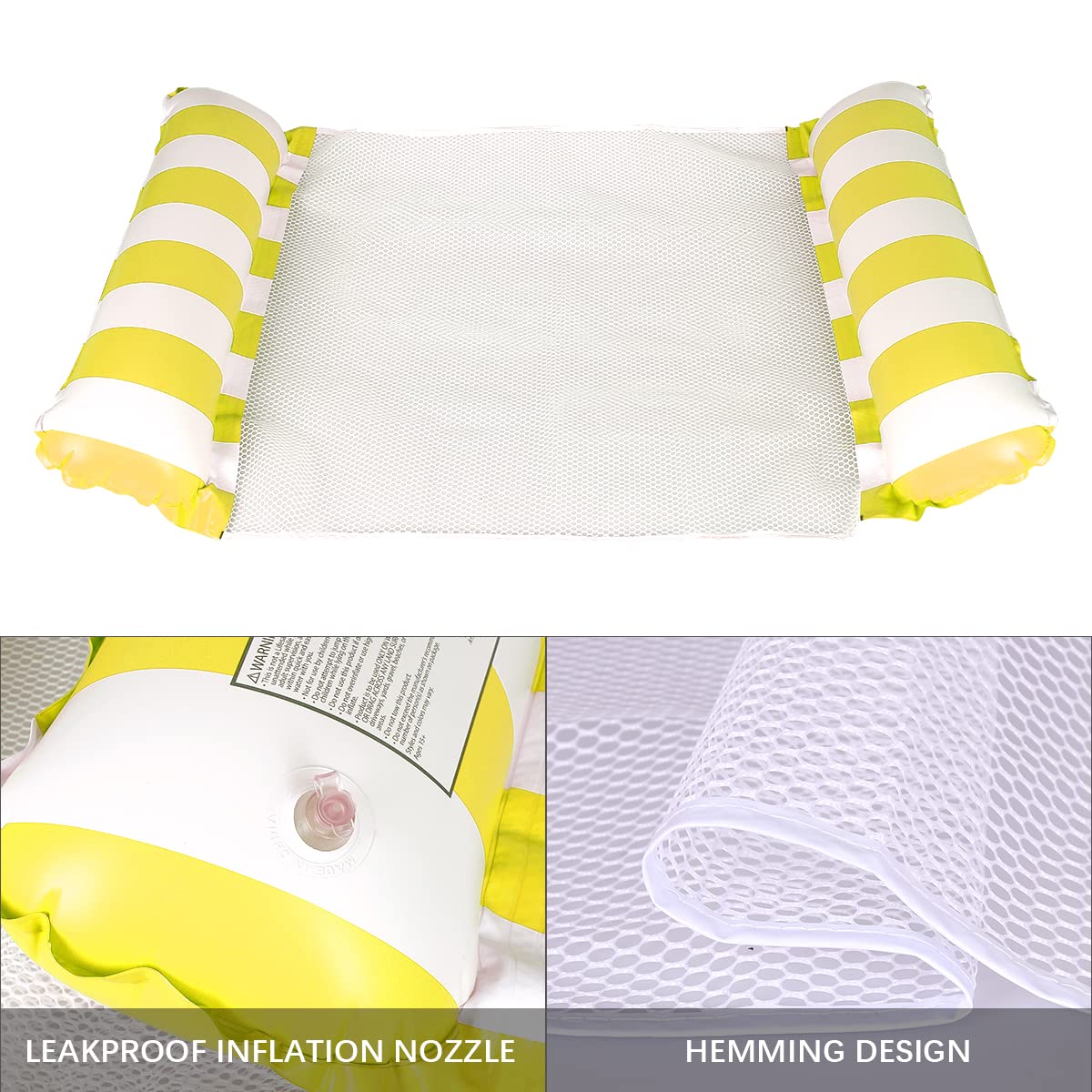 2 Pezzi Materasso ad Aria Piscina Acqua Amaca con 2 Pezzi Gonfiabile Porta Bevande, Gonfiabile Nuoto Letto 4 in1 Acqua Amaca Salotto Sedia Piscina Salotto Amaca Gonfiabile Piscina