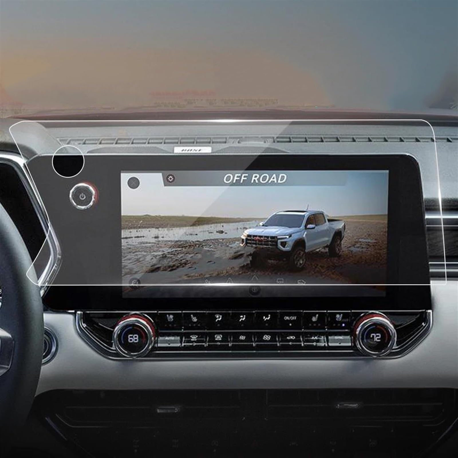 Verre trempé de navigation GMC Canyon 2023 RS bleu premium