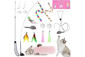 Cat Toys Suction Cup: 4-in-1 Interactive Cat Feather Toys