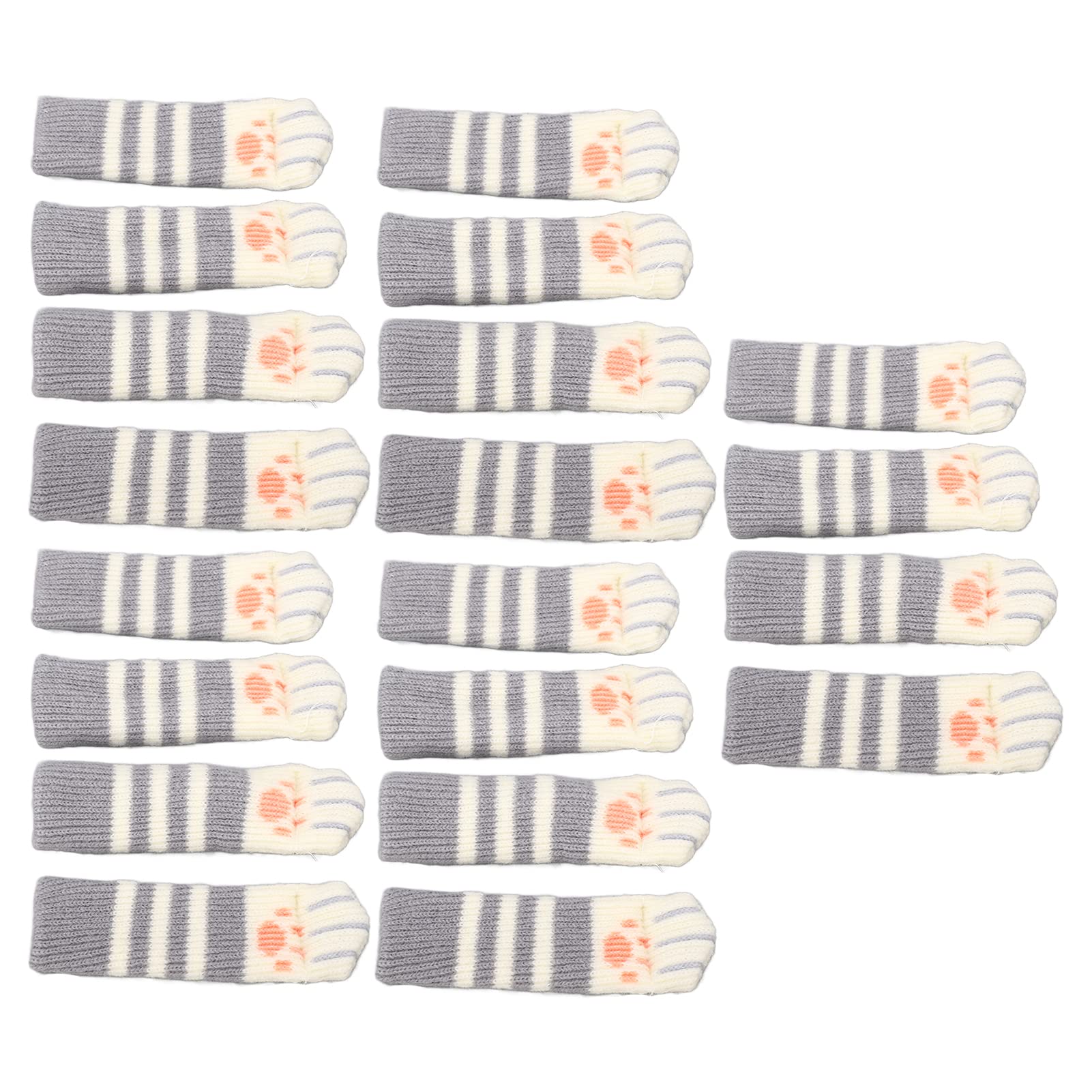 Protectores de suelo antiarañazos: 20 calcetines de pata de gato de punto doble para sillas