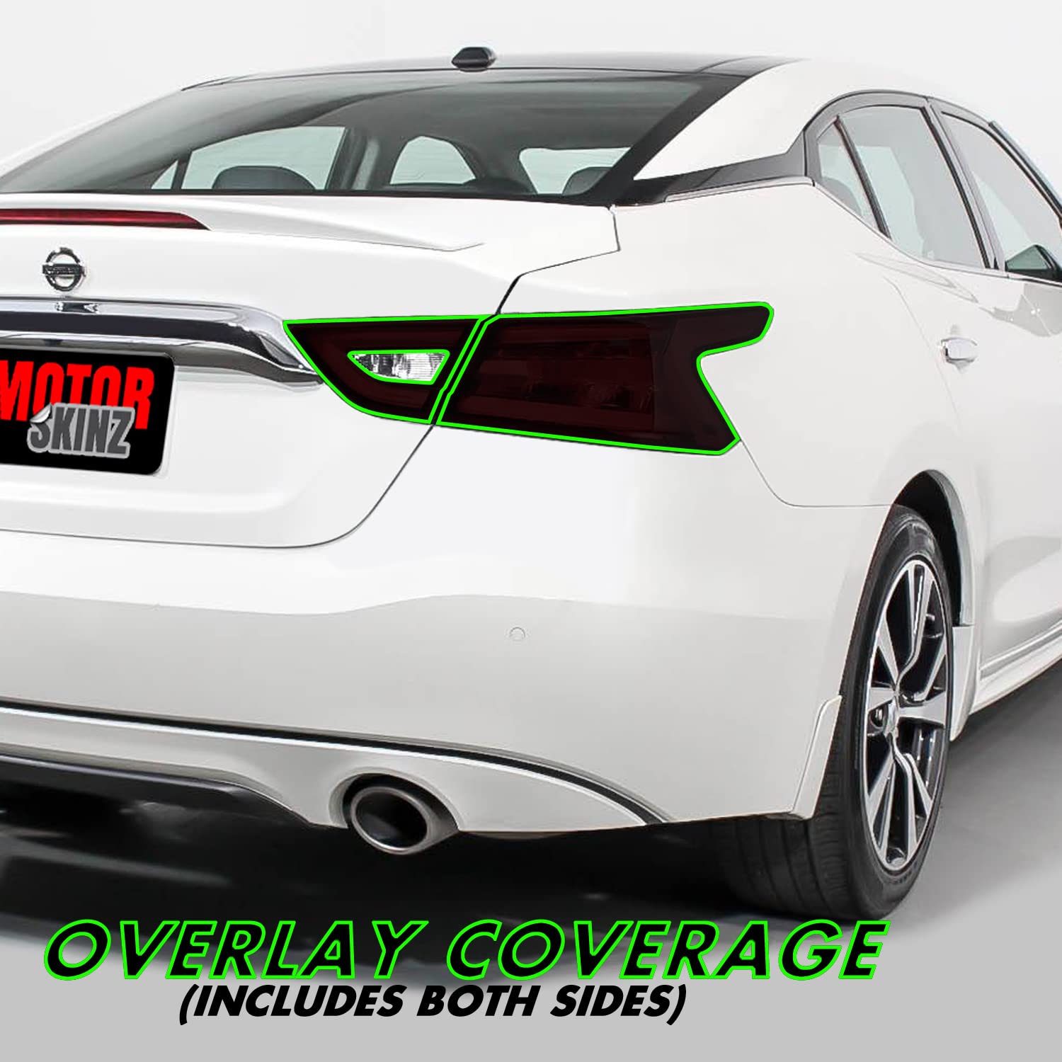 SlickMod PreCut Vinyl Smoke Tint for 2016-2018 Nissan Maxima Tail Light (2. Taillight Cutout, 20% Dark Smoke)