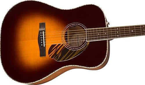 Miniatura 10 de Fender Paramount PM-3 - Guitarra acústica de caoba, estilo de cuerpo triple 0, diapasón Ovangkol, con estuche