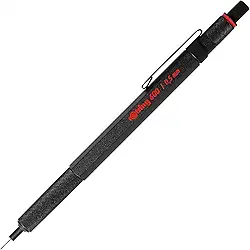 Rotring Lapiseira 600, 0,5 mm, preta - perfeita para escrita, desenho, engenharia, profissionais de arquitetura