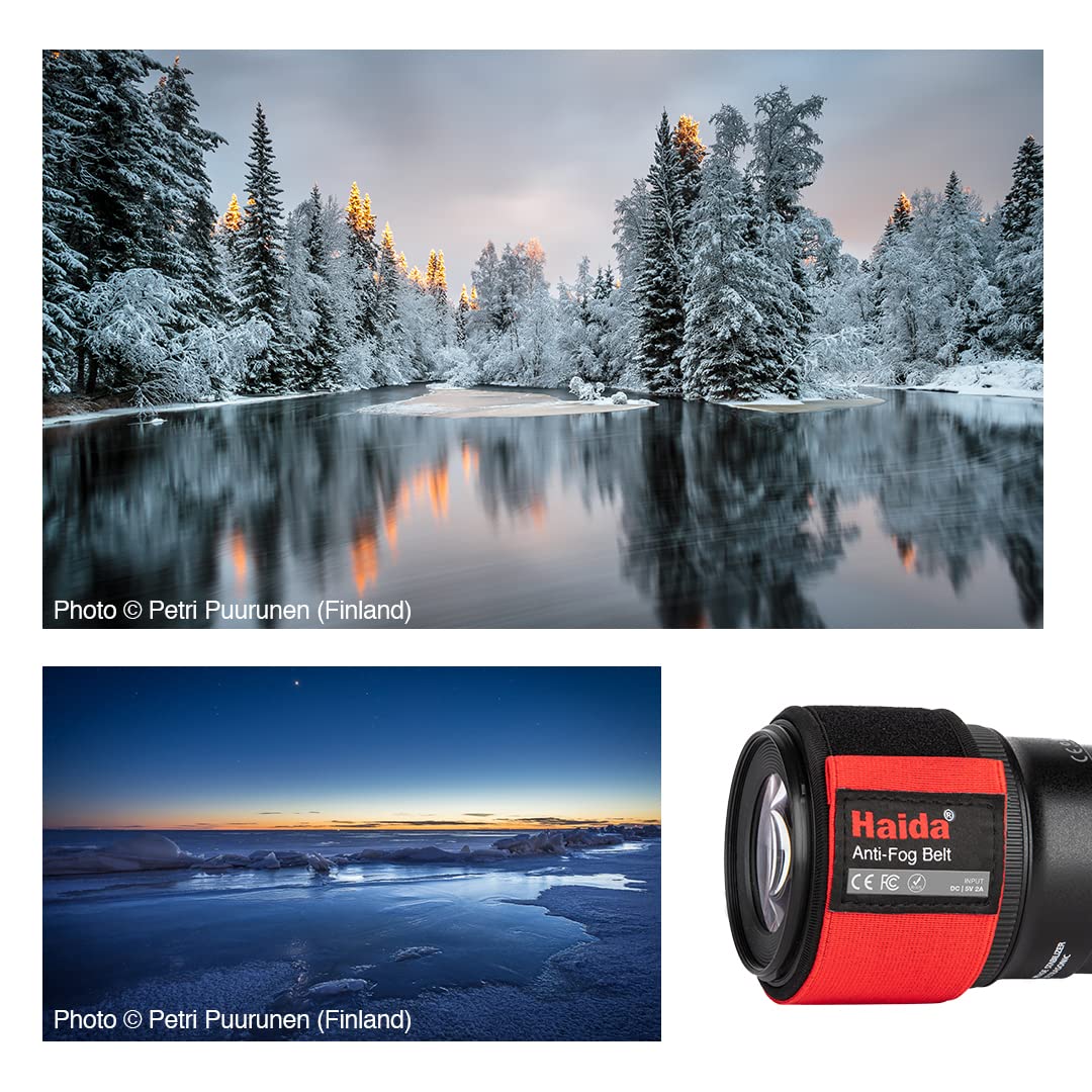 Haida Calentador de lente USB de 1,5 m para cámara y telescopios, 3 ajustes de temperatura