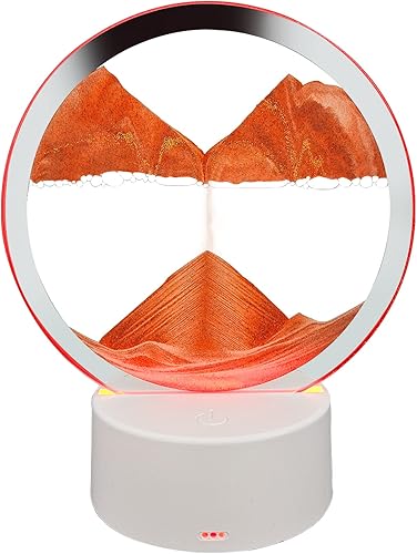 Akaco Arte de arena en movimiento, movimiento líquido con luz, color 3D, arena movediza, arte de arena de mar profundo, arena cinética en