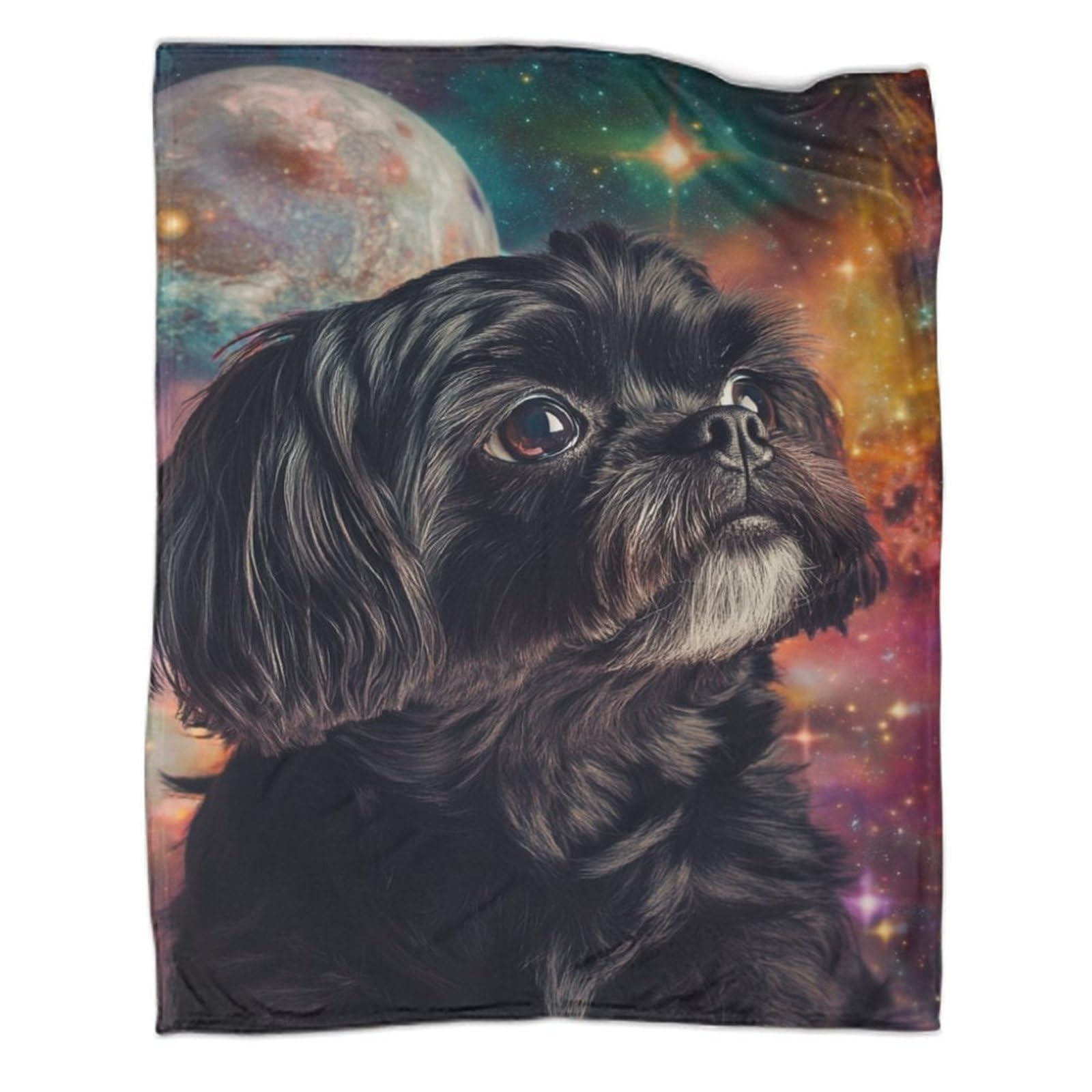 Couverture Shih Tzu 127x152 cm plaid canapé super doux chaud pour adultes