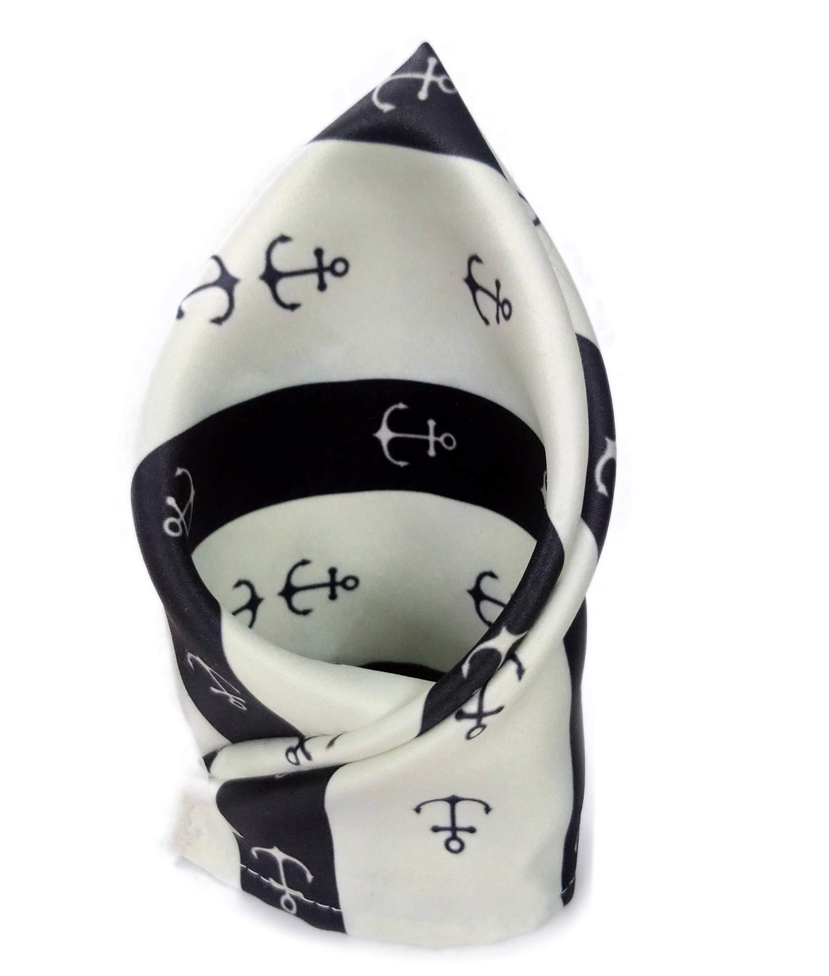 blacksmith Anchors Men's Navy Printed Pocket Square-picture-24
