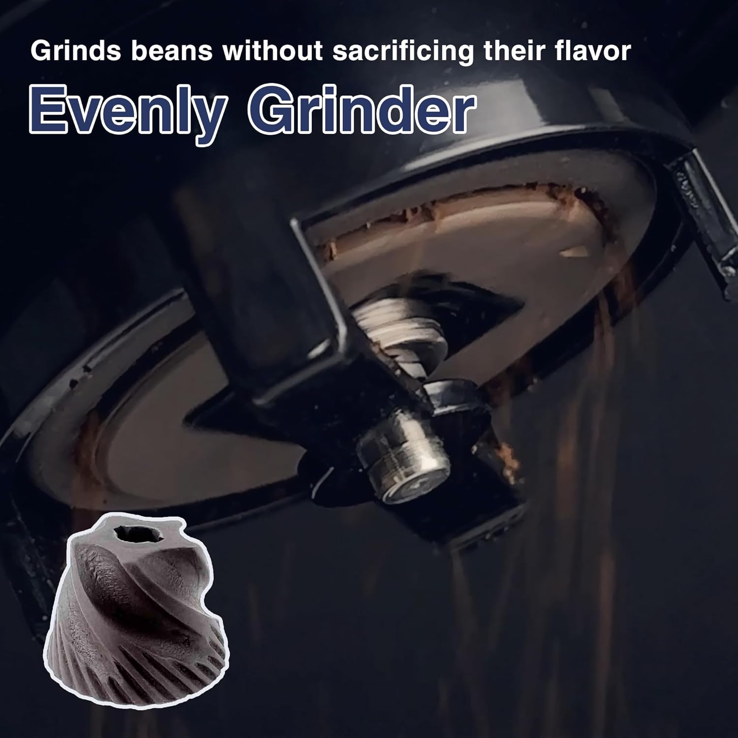 Oceanrich-G1R Automatic Coffee Grinder, Rechargeable Compact Portable Electric Grinding Mill, Removable Bowl, Cordless, For Home Office Travel Use etc, UQ-ORG1BKR