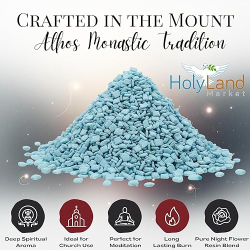 Miniatura 97 de Holy Land Market Incienso de Jerusalén - para iglesia o uso personal, calidad premium del Monte Athos (Nardo, 1 oz)