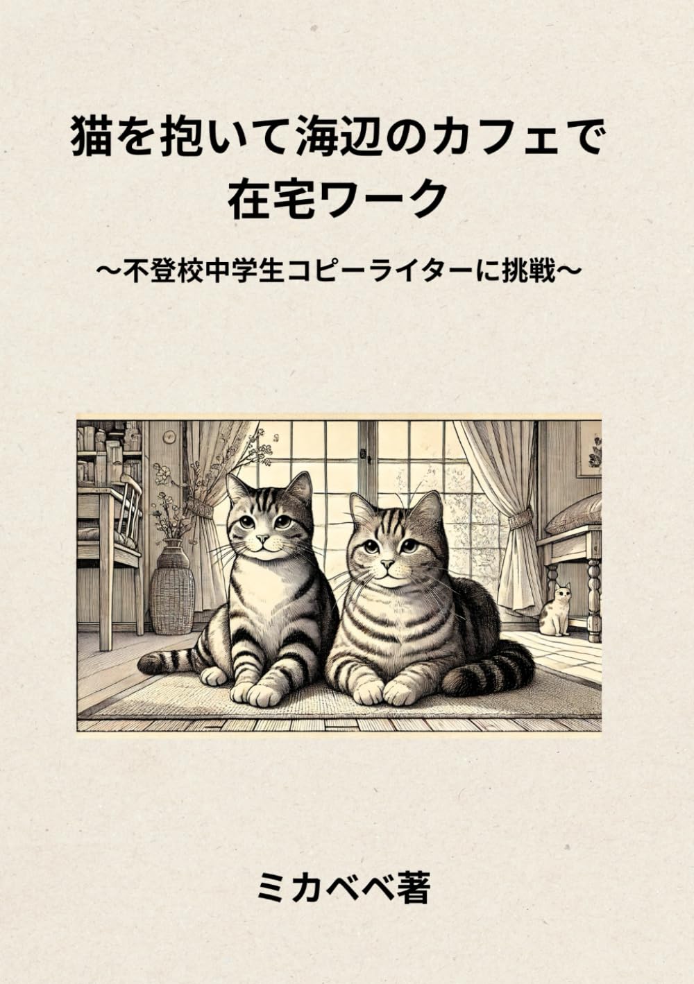 猫を抱いて海辺のカフェで在宅ワーク: ～不登校中学生コピーライターに挑戦～