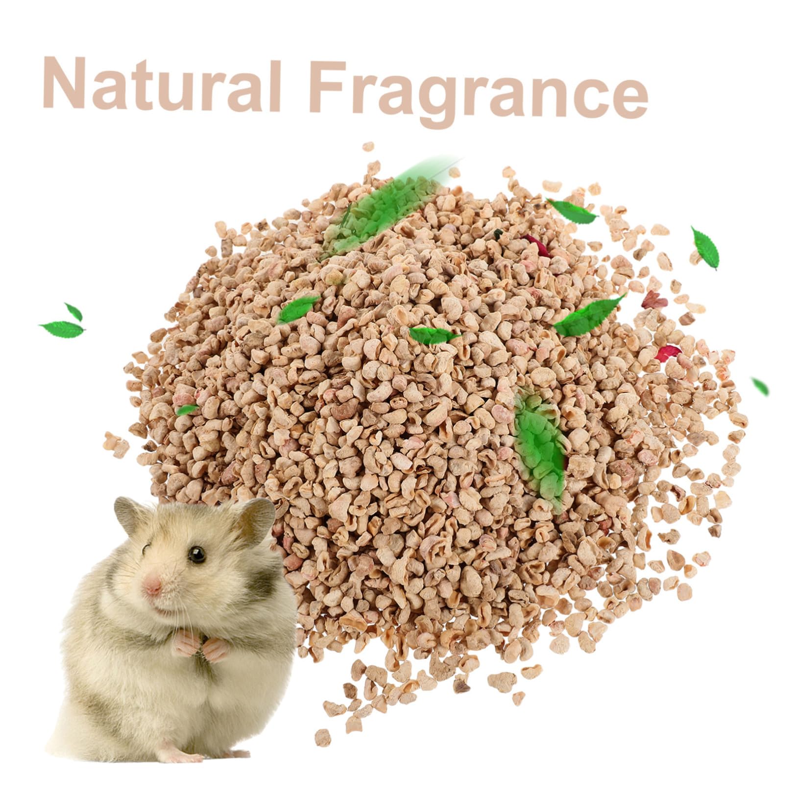 BESPORTBLE 1000g Lettiera di Mais Naturale Pannocchie di Mais per Piccoli Animali Materiale per Lettiera per Criceti e Conigli Decorazione per Habitat da Interno Facile da Pulire
