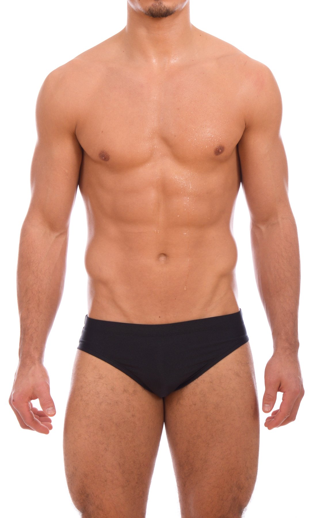 gary majdell sport Mens New Solid Black Hot Body Bikini Swimsuit Size Medium-picture-0