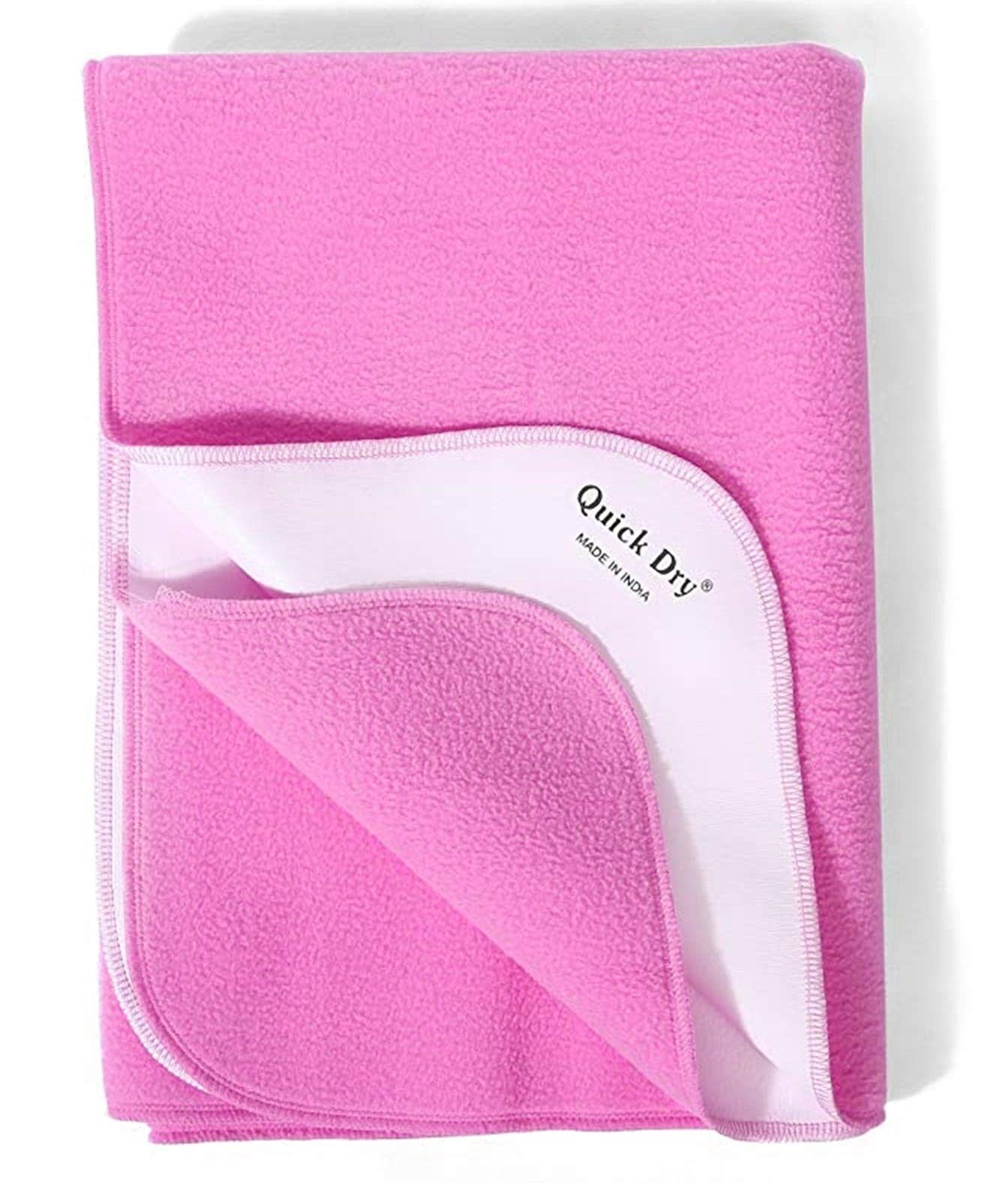 FRATELLI Waterproof Safety Stitched Bed Protector (Pink, XL- 4.5 x 6.5ft)