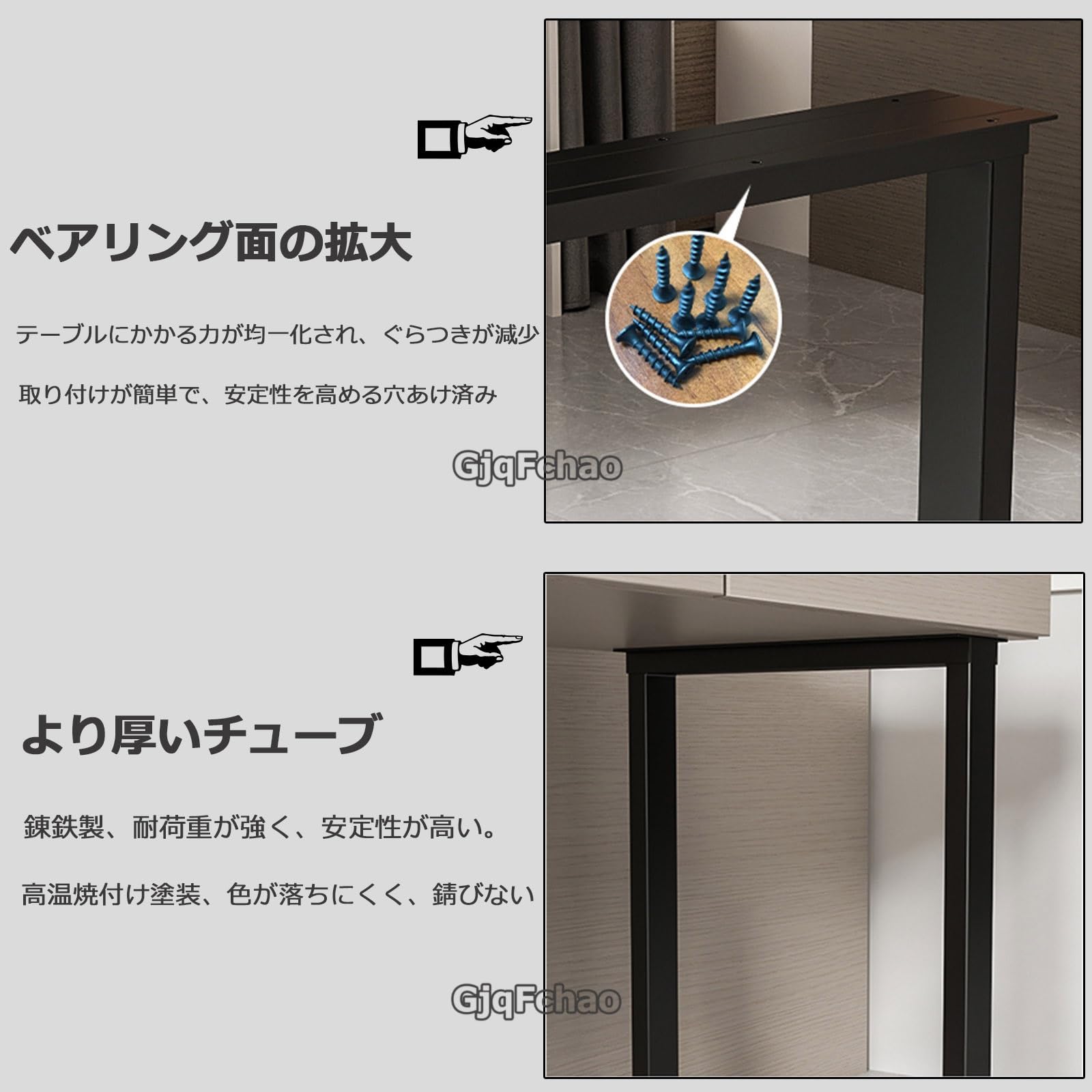 Amazon.co.jp: 2本セットテーブル脚 テーブル用の足 頑丈テーブル