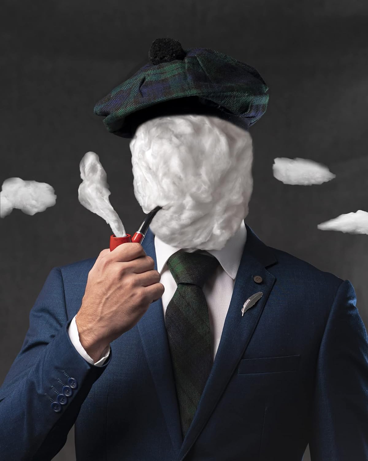 Scottish Tam o’ Shanter Hat Traditional Tartan Bonnet with Pom Pom | Acrylic Wool Flat Cap | One Size Fits Most - Image 5