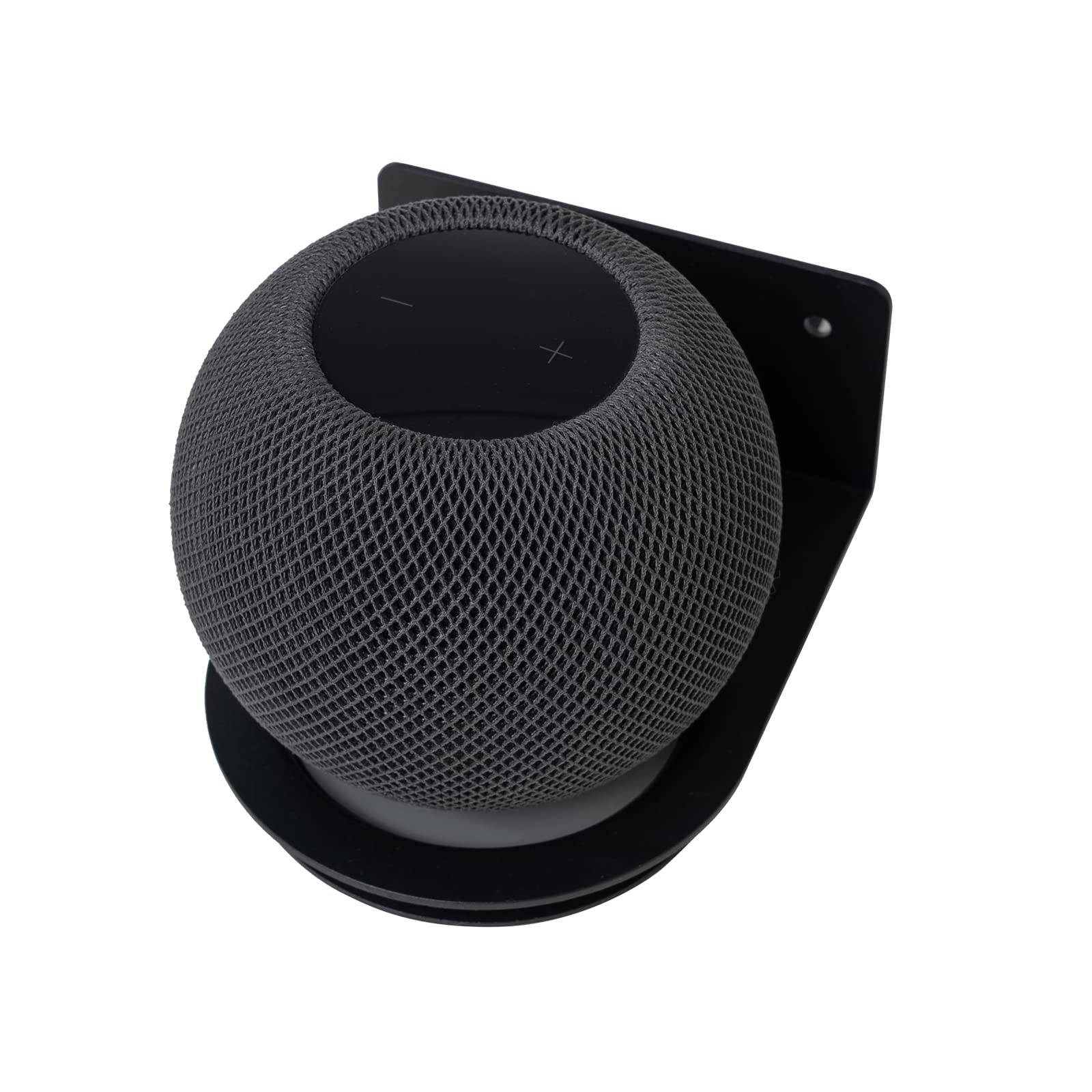 shinar Metall Universal Wandhalterung für echo Dot 4/echo Dot 5 Generation Homepod Mini Platzsparend,Halterung Zubehör für Dot 4/Dot 5 und Homepod Mini Ständer mit integriertem Kabelmanagement schwarz