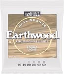 Ernie Ball Light Earthwood Bell Bronze Acoustic Guitar Strings 11-52