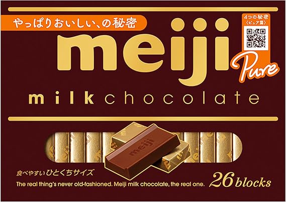 Meiji Almond Chocolate, 2.8 oz 79 g x 10 pcs.  + Meiji Milk Chocolate Box, 4.2 oz 120 g x 6