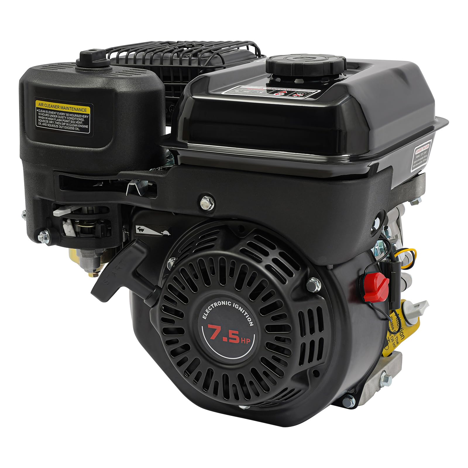 Motore a 4 tempi 7,5 CV Benzina, motore fisso, motore industriale, motore per kart, motore Go Kart, motore di ricambio, motore di trasmissione, motore per carichi pesanti, raffreddamento ad aria, per