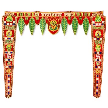 Hanumante Enterprise Toran Bandarwal & Traditional Door Hanging for Main Door/Wall Hanging Home Decor Toran(1 Toran+2 Door Hanging)