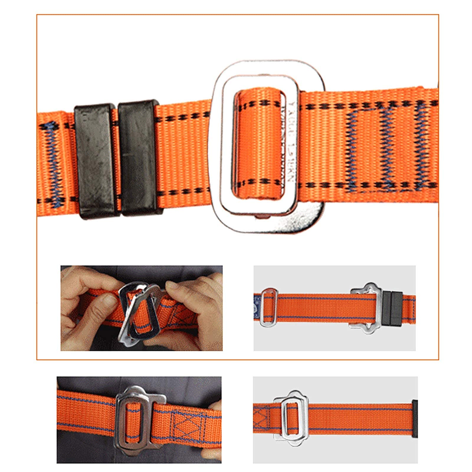 SwaYve Cinturón de Seguridad para Trabajos Aéreos, Kits de Arnés de Seguridad, Protección Contra Caídas Arnés de Detención de Caídas Arnés de Seguridad de Construcción de Cuerpo Completo de Protección